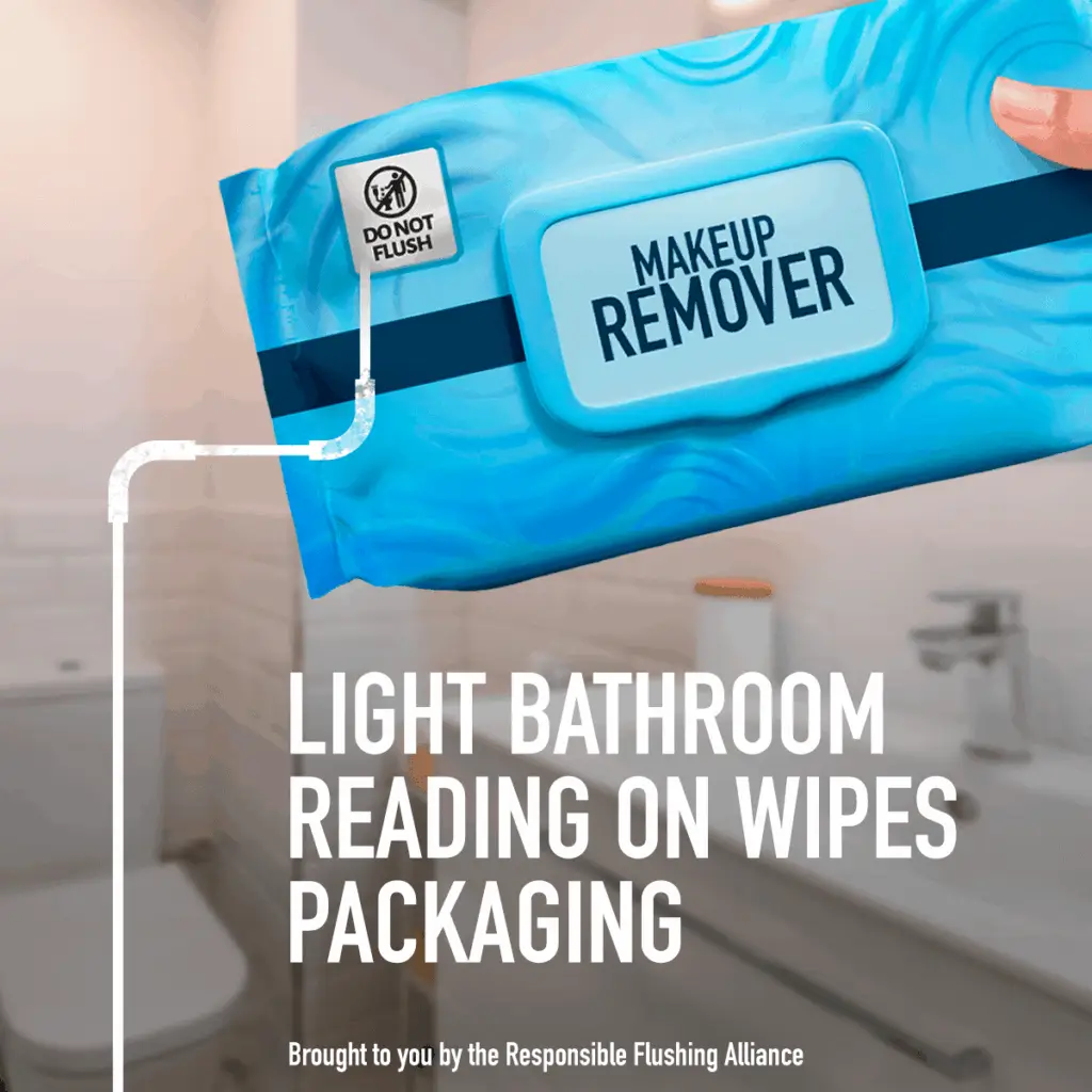 makeup remover flushing. Is makeup remover wipe flushable? Learn more at flushsmart.org
